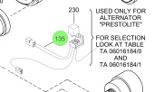 Steyr 2206293-0 - Intermediate Cable Assembly for 12V Battery Charge Indicator