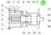 Jabsco 11796-0010 - Shaft Assembly