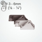 Clamcleat CL218 Mk2 Side Entry Port Cleats for 3–6 mm Rope