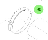Steyr 2179022-0 - Torro Hose Clamp With Spring 50 To 70/9