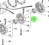 Nanni Diesel 970313043 - Main Bearing Case Assembly for N4.60 and 4.200TD Engines