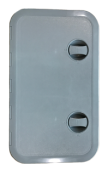 Allpa Plastic Hatch, 243x606mm, 2x Handle, 180°, Grey