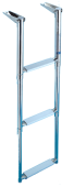 Allpa Stainless Steel Telescopic Bathing Ladder For Mounting On A Transom Platform, 3 Steps
