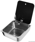 Osculati 50.187.45 - Sink with Tinted Glass Lid 325x350 mm