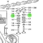 Nanni Diesel 970312172 - Valve Spring Retainer for Camshaft and Valve Assembly
