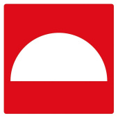 Marine Fire Extinguishing Installation Identification Sticker, Soft PVC, 10×10 cm