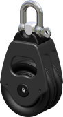Antal 00603 - Aluminum Block Series OPF-60, Ball Bearing, Double Sheave Block