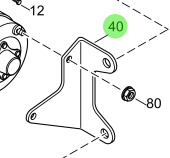 Steyr 2177656-0 - Starter Console Bracket for Steyr Engine Applications