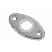 Chromed Brass Oval Plate