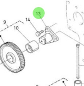 Nanni Diesel 970313002 - Idler Gear Shaft for Camshaft Assembly