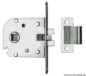 Osculati 38.409.70 - Recess-fit simple lock chromed brass 68x60x9 mm