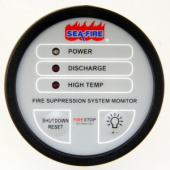 SeaFire 131-421 - Fire Extinguishing System Monitor + Engine Stop + HT, Round