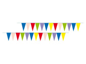 Talamex Decoration Marine Colored Flags – 12 m Garland, 180x360 mm
