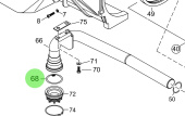 Steyr Z026069-0 - Oil Suction Pipe Assembly for MO306H107, MO286H43, MO156K25, MO126K25 Engines