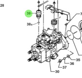 Bukh 610A3089 - 12V 1-Pole Stop Solenoid for DV36 and DV48 Engines