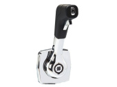 Ultraflex B310B Side Mount Single Lever Control Dual Action Chrome-Coloured Finish with Black Handle