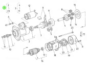 Nanni Diesel 970313673 - Starter Motor Assembly for N4.115 Engines