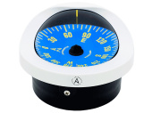 Autonautic C15/150-0065 - Flush Mount Compass 100mm. Flat & Blue Dial. White  