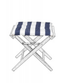 ARC Marine Deluxe Cushion For Director's Stool Navy/White