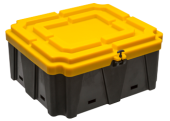 Allpa Battery Box XXL 660x710x300mm (Boxsize)> 200AH Polypropylene-Fuel & Acid Proof Box