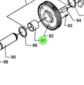 Bukh 000E4804 - Bush for Intermediate Wheel for DV36 and DV48 Engines