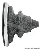 Osculati Cable Fairlead Ring Nut with Dutral Rubber Bellows