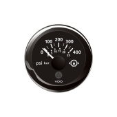 VDO A2C59514145 - Transmission oil pressure 0-400psi / 0-25bar Black ViewLine 52 mm