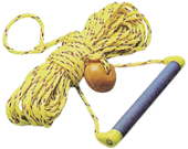 Allpa Polypropylene Water Ski Rope With Float, 1 Aluminum Handle & Soft Grip Cover