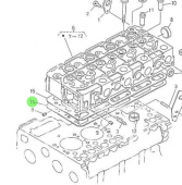 Nanni Diesel 970301944 - Cylinder Head Gasket for 4.190HE Engines
