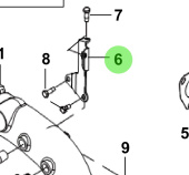Bukh 00104-5S105 - Exhaust Elbow Bracket for S270J Engines