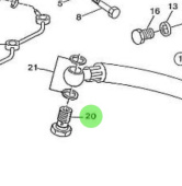 Nanni Diesel 970304066 - Banjo Bolt for Fuel Filter