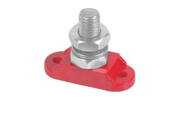 BEP IS-8MM-1R – Insulated Stud Module 1x Ø8 mm (5/16"), Positive (Red)