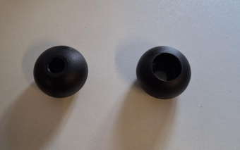 U-Rope Parrel Bead 32 mm Black