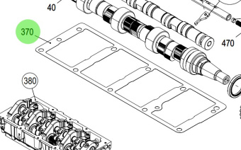Steyr 2203390-3 - Camshaft Housing to Cylinder Block Seal