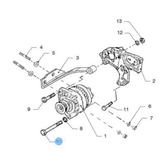 Vetus VFP01837 - Bolt M12x1.25x120