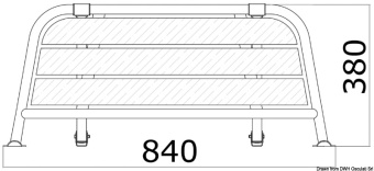 Osculati 48.443.01 - Stern Plattform 840 mm