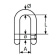 Euromarine Straight Shackle With Hexagon Socket Screw Ø10mm