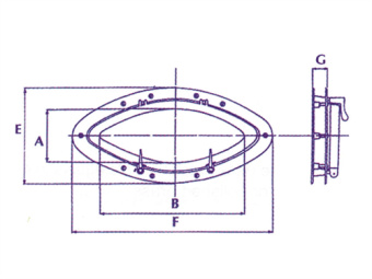 Foresti & Suardi 10B.25.C - Oval Porthole, Chrome-Plated Brass 10B