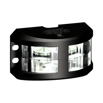 Lopolight 300-124G2ST-B 6M - Navigation Light 3NM 180° White Double Black Anodized