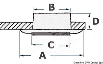 Osculati 13.877.77 - BATSYSTEM NOVA Downlight Titanium+Switch