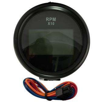 Hollex RPM/Hour Meter Digital Black 9-32V