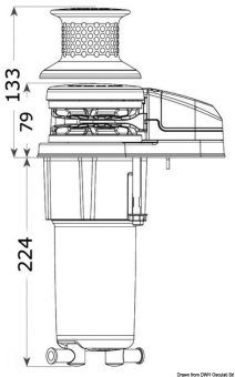 Osculati 02.604.08 - Lewmar VX1 GO Windlass 800W 8 mm