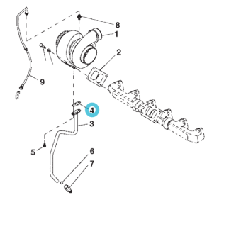 Northern Lights R105346 - GASKET, TURBO OIL OUTLET