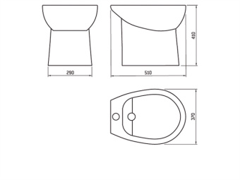 Bidet TECMA Standard