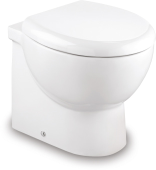 Tecma T-BRE024NW/S02C00 - Breeze, White, 24V, Thermosetting Soft Closing, Standard 2-Button SFT, Solenoid