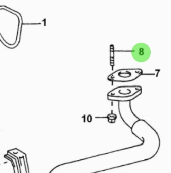 Nanni Diesel 970312668 - Oil Pump Stud Bolt for T6 Series Engines