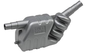 Allpa Plastic Waterlock/Muffler, Hose Connection Ø40/45/50mm, Volume 7L, Capacity: Up To 50HP