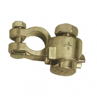Super Marine 35 mm² Double-Clamp Battery Terminals (Positive)