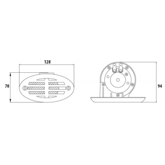 A.A.A. Electrical Recessed Horn 12V