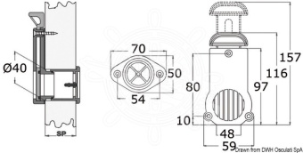 Osculati 18.534.20 - Drain plug with valve